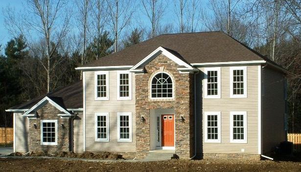 1st floor master with glamour bath. Bridge overlooking 2 story foyer and great room with high windows and loft above. Formal dining room with columns and tray ceiling. Optional stone veneer and shake siding. Kitchen with columns, breakfast bar, and walk-in pantry. 1st floor laundry. Plant ledge. Covered entry. 2-car garage (optional side-entry and / or 3-car garage). Unfinished optional 253 sq. ft. bonus room or 5th bedroom.